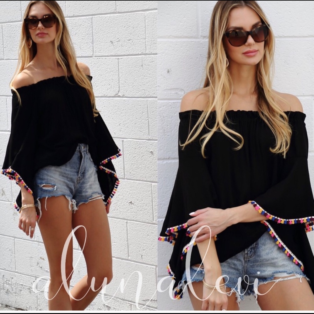 Adorable off the shoulder top